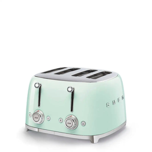 4-Slice Toaster - Retro-Style Pastel Green