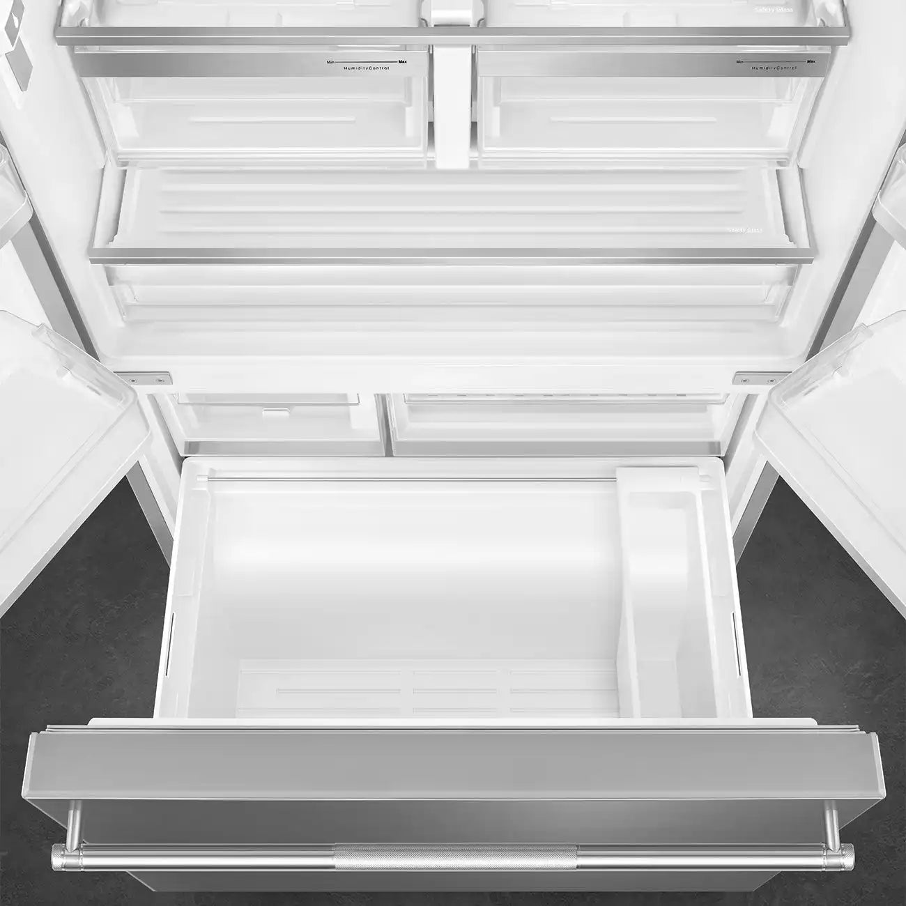 French Door Refrigerator (20.5 cu ft, 36", Freestanding) - Stainless Steel