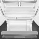 French Door Refrigerator (20.5 cu ft, 36", Freestanding) - Stainless Steel