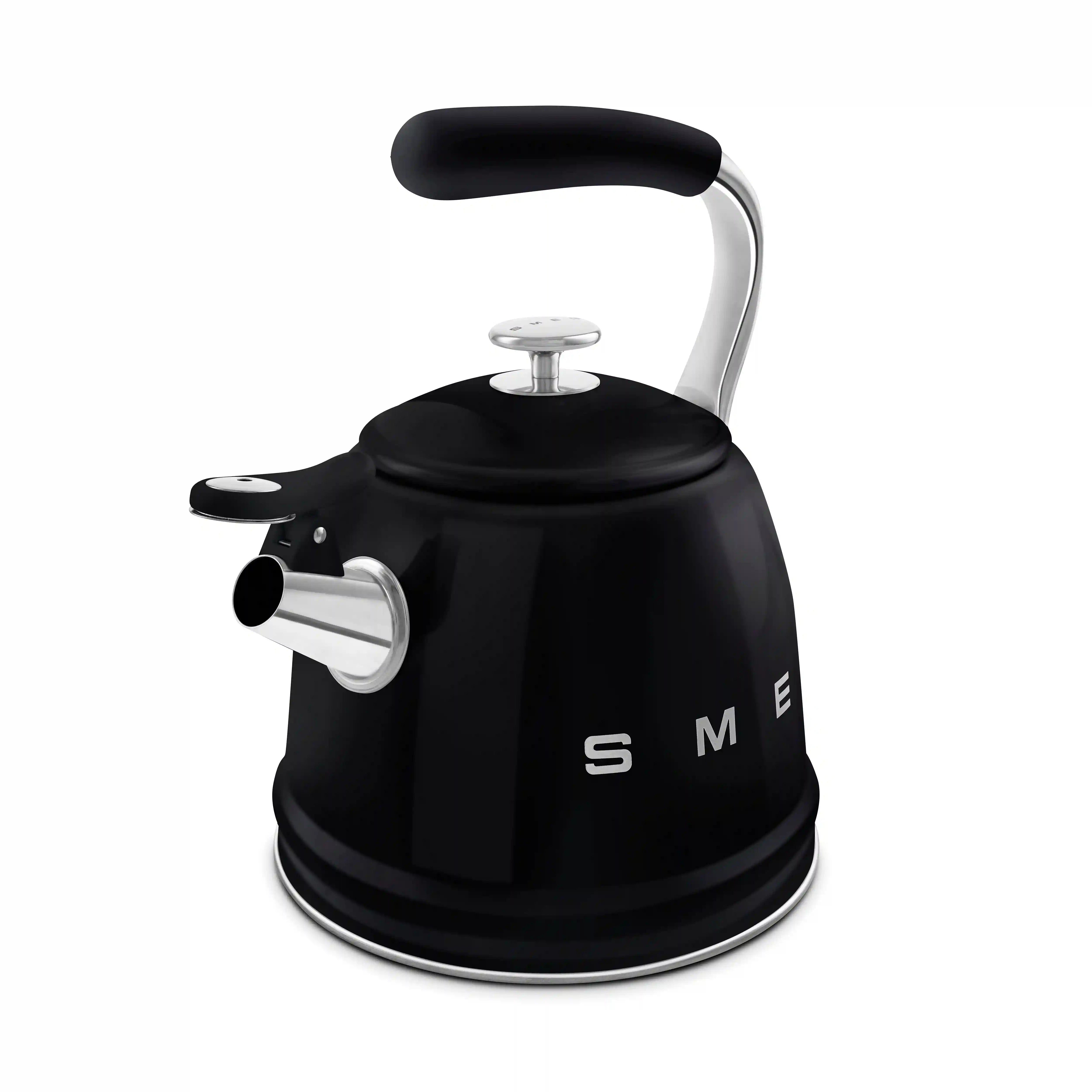 Whistling Kettle (10 Cup) - Retro-Style Black