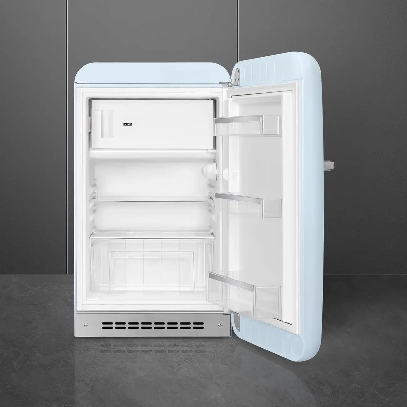 Retro-Style Refrigerator (4.3 cu ft, Right Hinge) - Pastel Blue