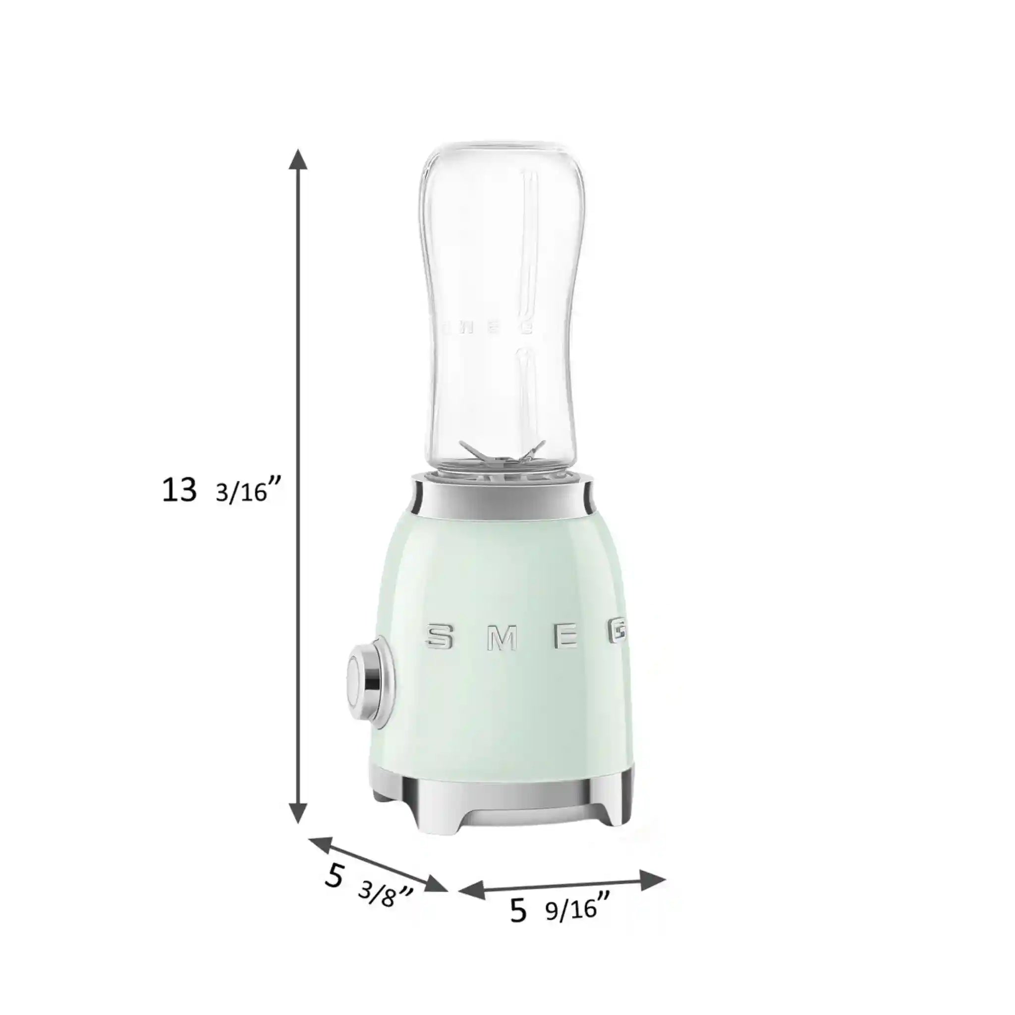Personal Blender with 2 Travel Bottles - Retro-Style Pastel Green