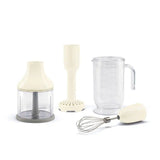 4-Piece Accessory Set for Retro-Style Hand Blender - Cream