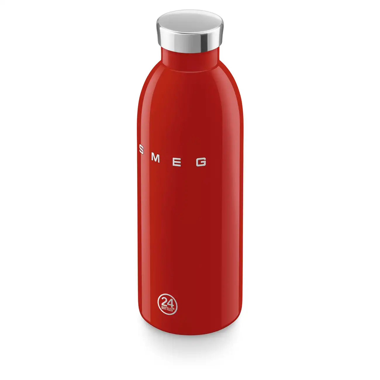 SMEG x 24Bottles® Insulated Stainless Steel Bottle (17 oz) - Red