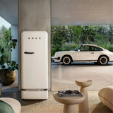 Porsche x SMEG Retro-Style Refrigerator (9.5 cu ft) - Carrara White