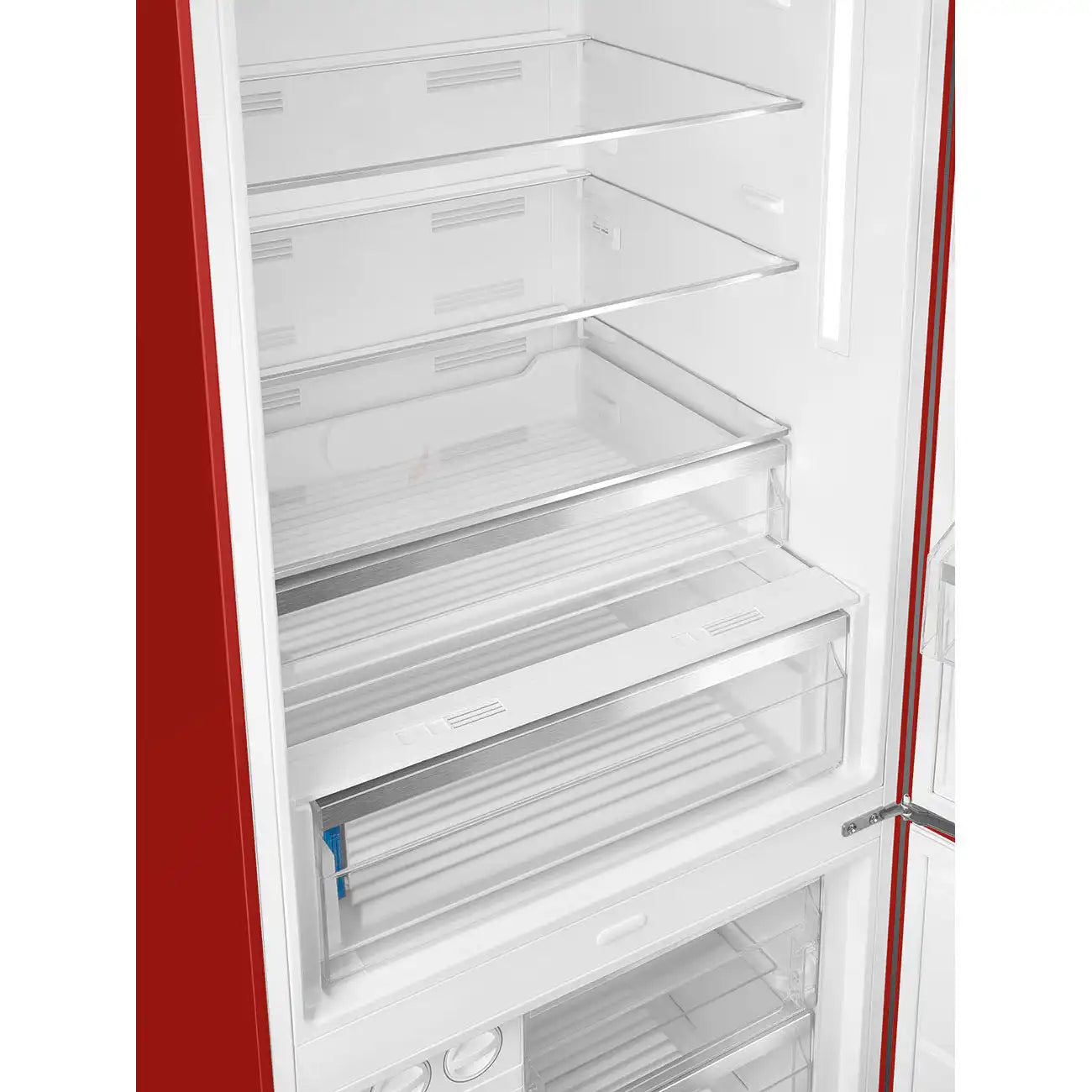 Retro-Style Refrigerator (18 cu ft, Right Hinge) - Red