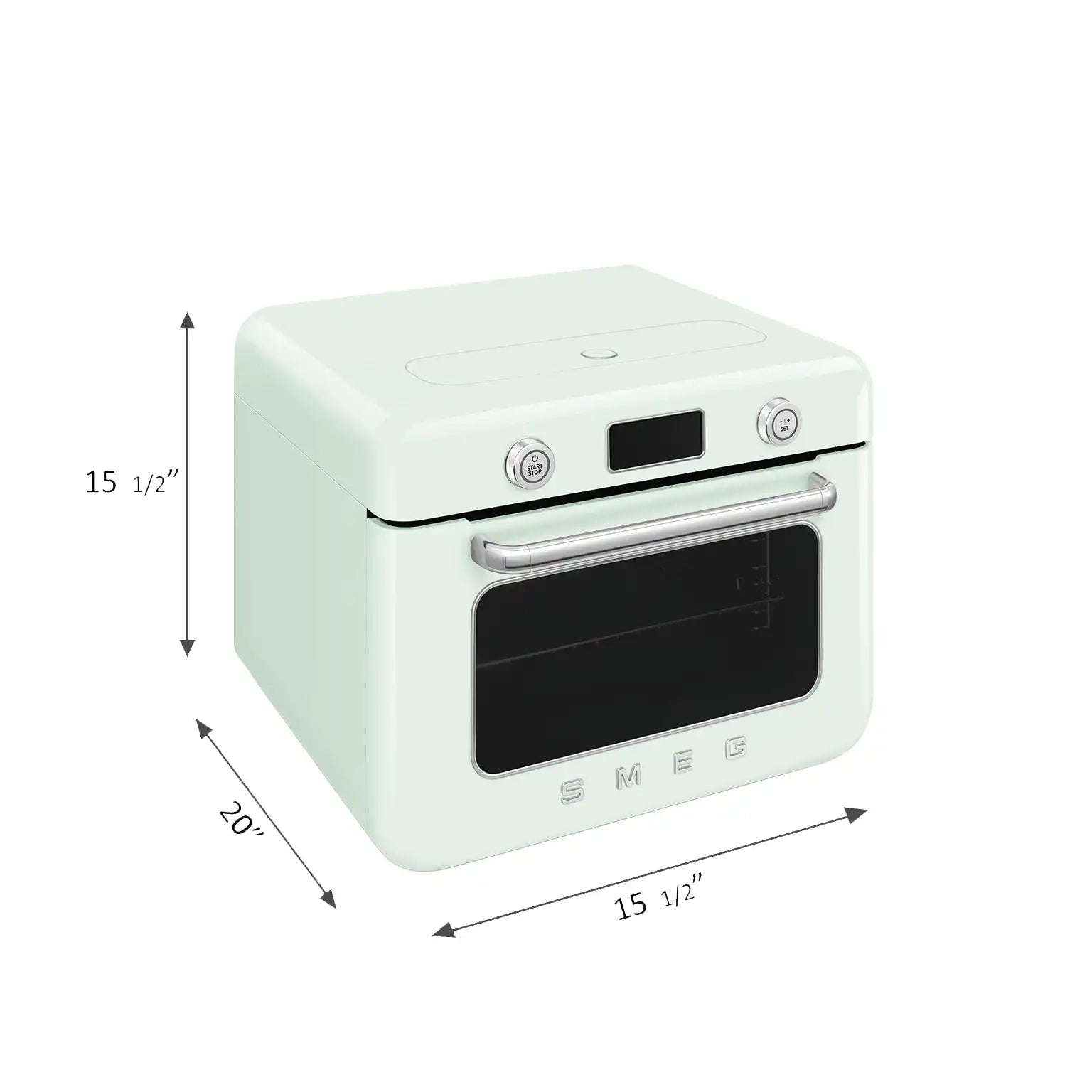 Countertop Combi Oven with Air Fry & Steam – Retro-Style Pastel Green