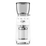 Conical Burr Coffee Grinder - Retro-Style White