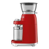 Multipurpose Conical Burr Coffee Grinder – Retro-Style Red