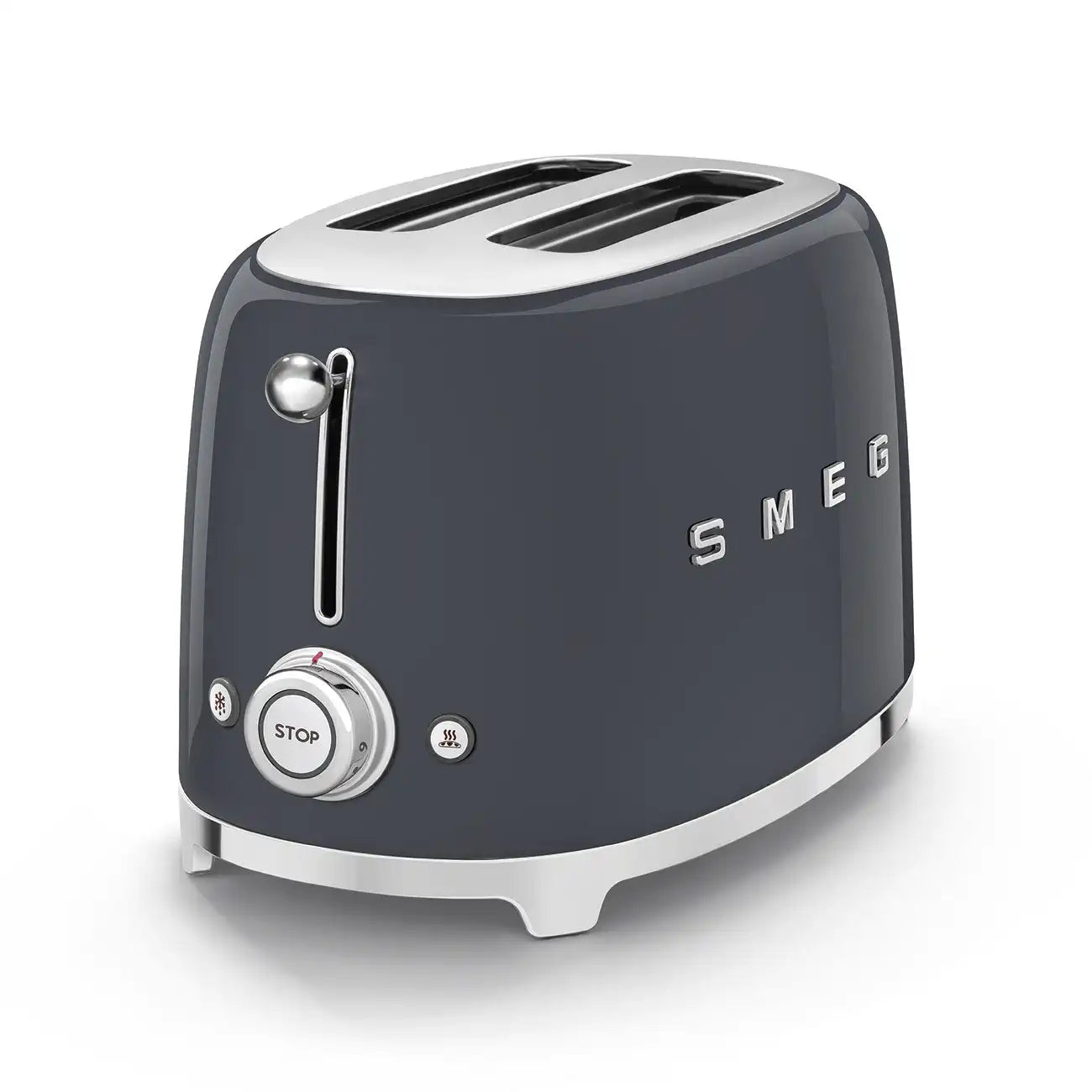 Retro-Style 2-Slice Toaster - Slate Gray