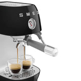 Manual Espresso & Cold Brew Coffee Machine – Retro-Style Black