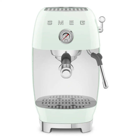 Manual Espresso & Cold Brew Coffee Machine – Retro-Style Pastel Green