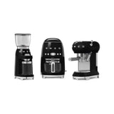 Conical Burr Coffee Grinder - Retro-Style Black