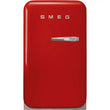 Retro-Style Refrigerator (1.2 cu ft, Left Hinge) - Red