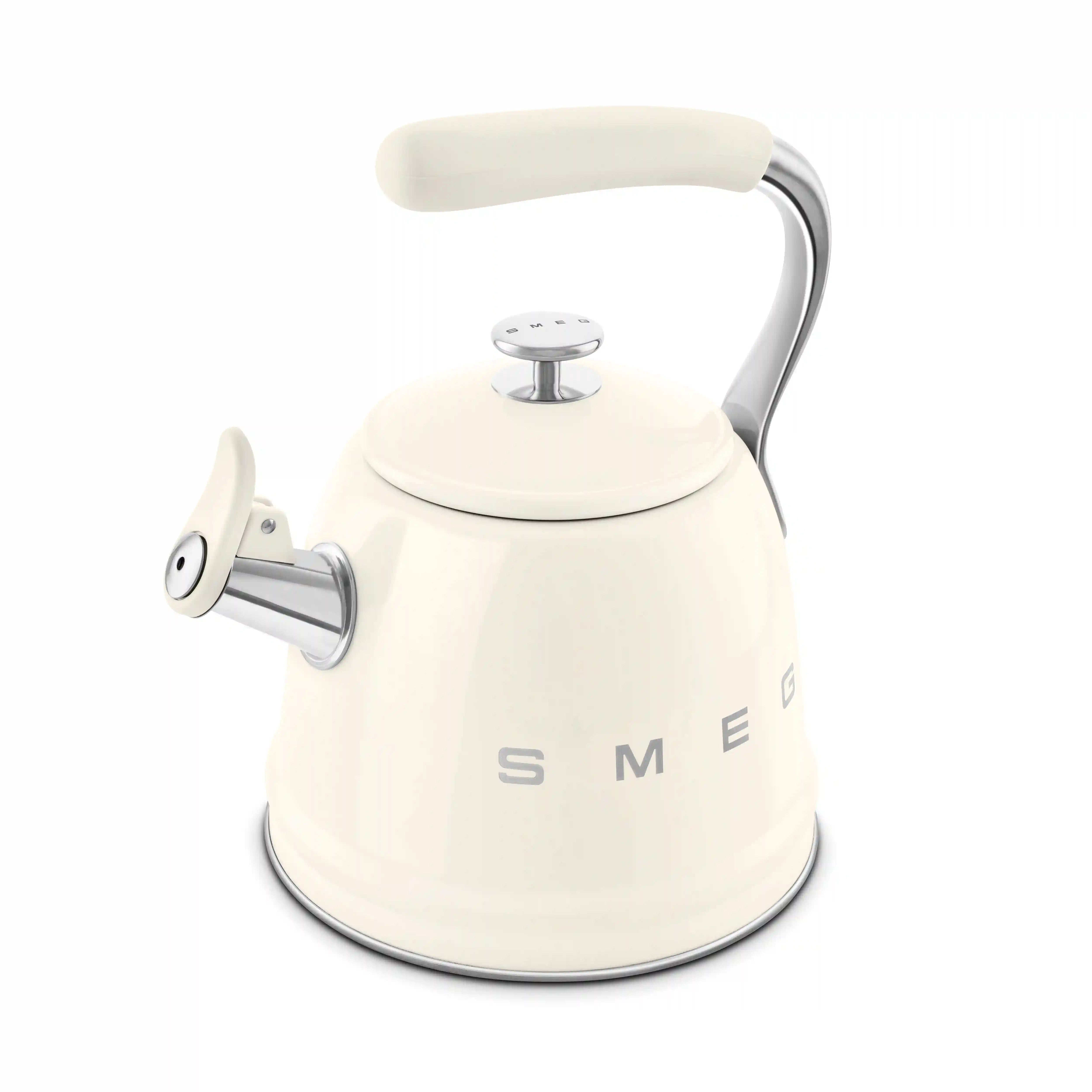 Whistling Kettle (10 Cup) - Retro-Style Cream