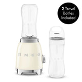 Personal Blender with 2 Travel Bottles - Retro-Style Cream