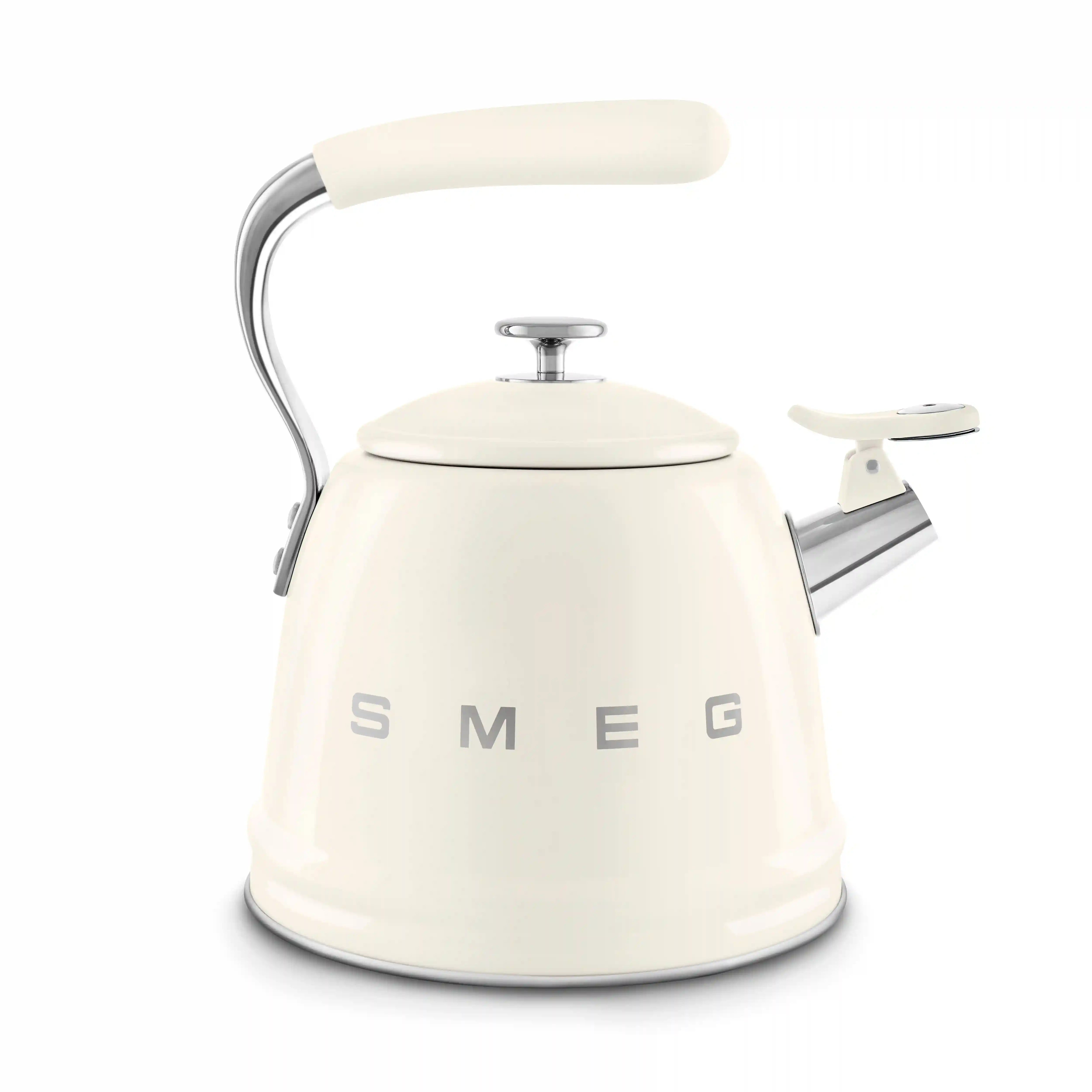 Whistling Kettle (10 Cup) - Retro-Style Cream