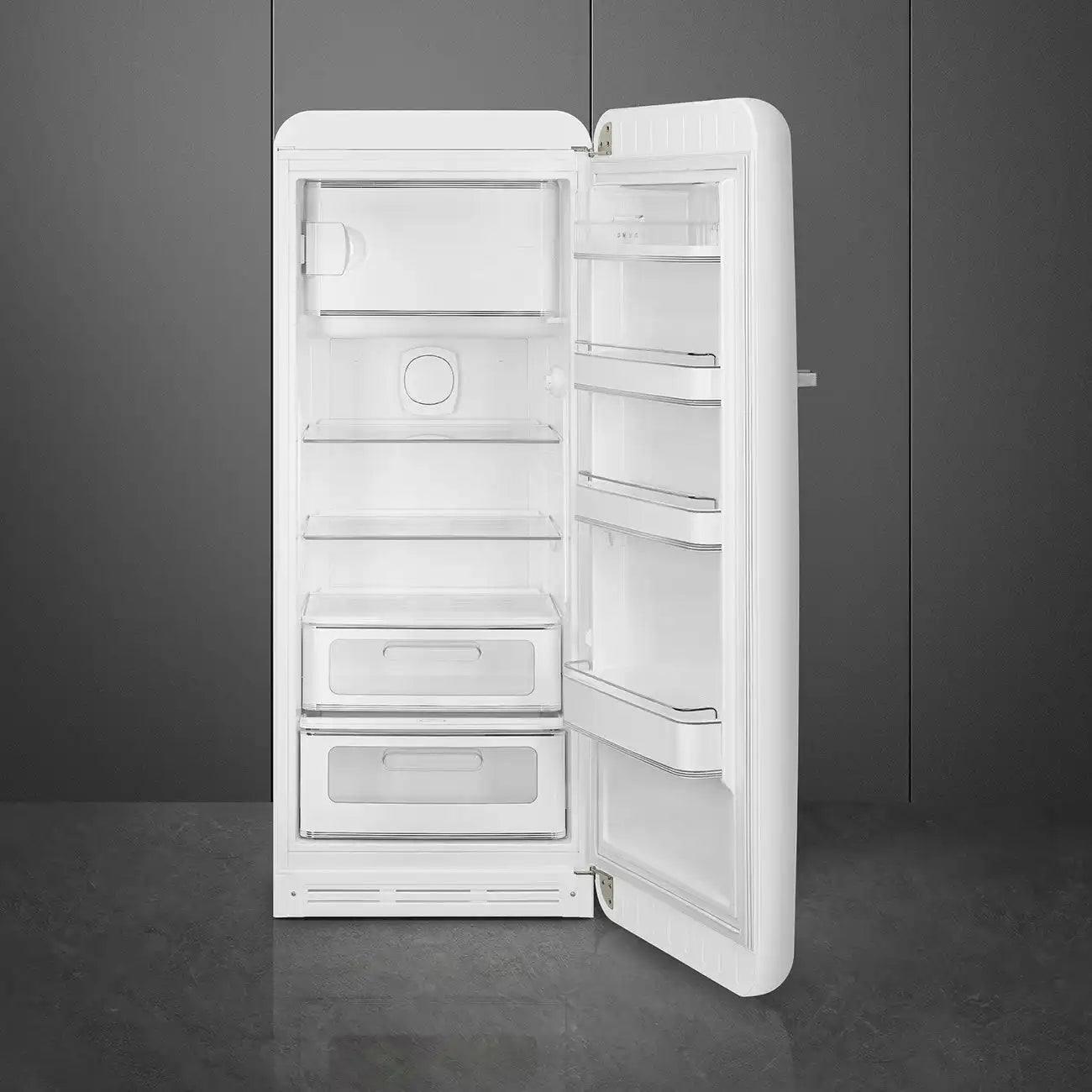 Retro-Style Refrigerator (9.5 cu ft, Right Hinge) - White Matte