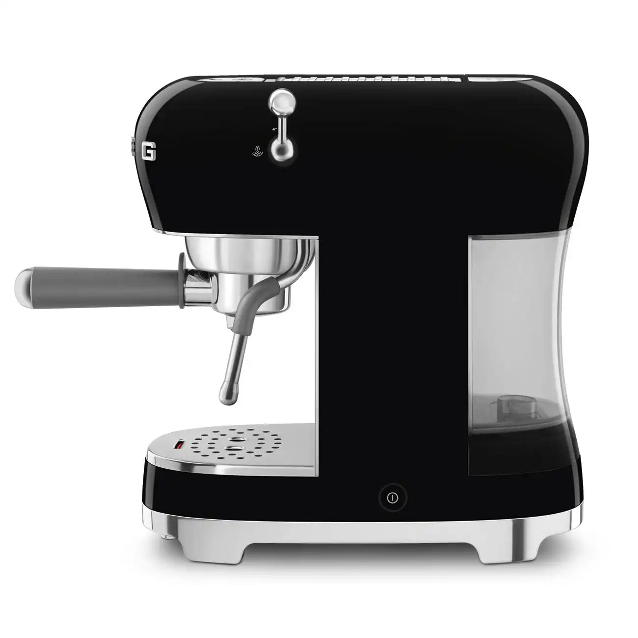 Manual Espresso Coffee Machine - Retro-Style Black