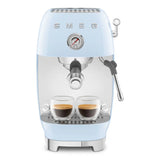 Manual Espresso & Cold Brew Coffee Machine – Retro-Style Pastel Blue