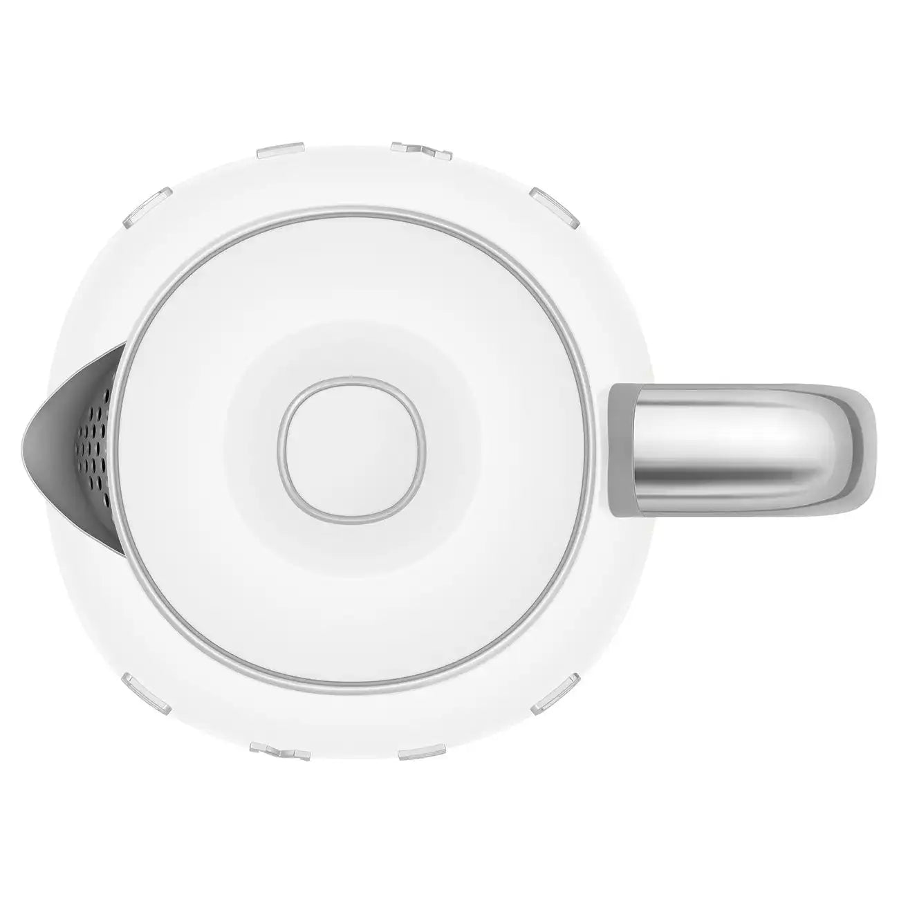 Mini Electric Kettle (3 Cups) - Retro-Style White