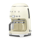 Retro-Style Drip Coffee Machine (10 Cups) - Cream