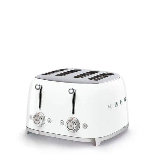 4-Slice Toaster - Retro-Style White