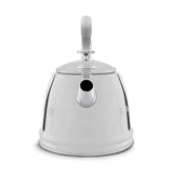 Whistling Kettle (10 Cup) - Retro-Style Stainless Steel