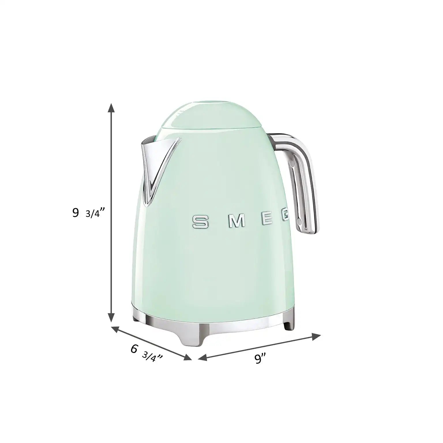 Retro-Style Electric Kettle (7 Cups) - Pastel Green