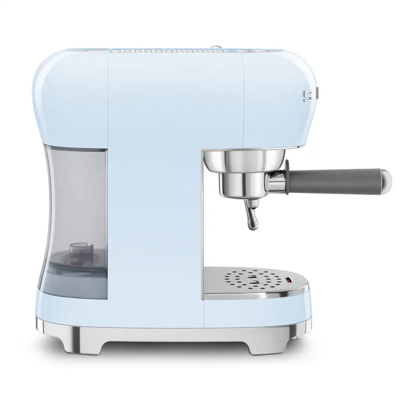 Retro-Style Manual Espresso Machine - Pastel Blue
