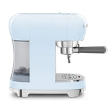 Retro-Style Manual Espresso Machine - Pastel Blue