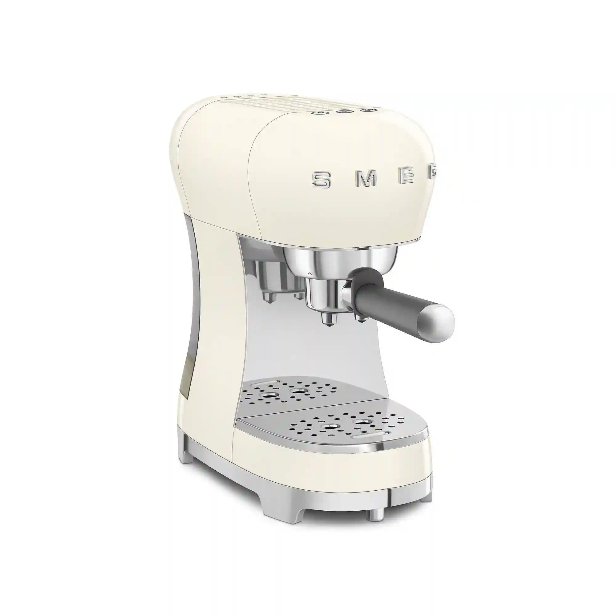 SMEG Retro-Style Manual Espresso Machine - Cream