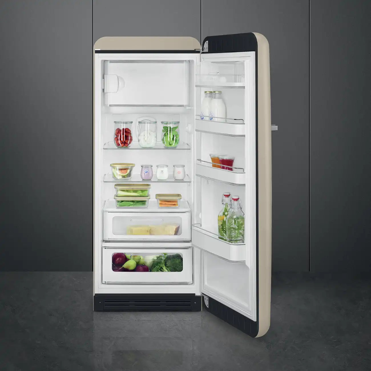 Refrigerator Retro-Style Moonlight Matte