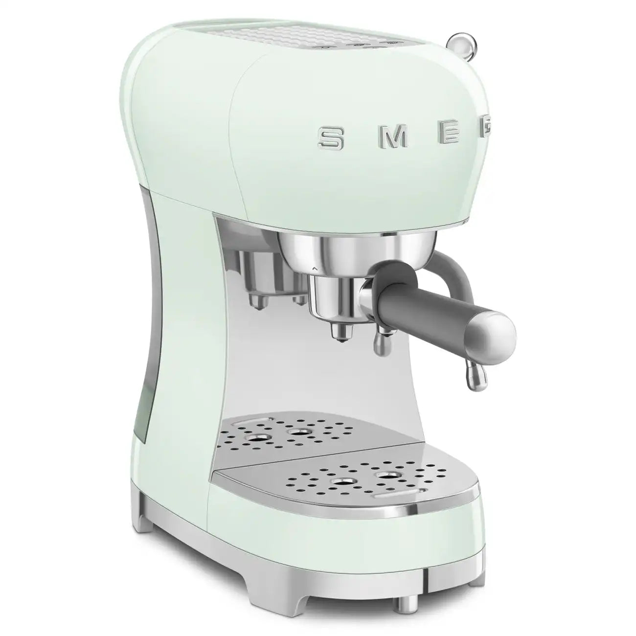 Retro-Style Manual Espresso Machine - Pastel Green
