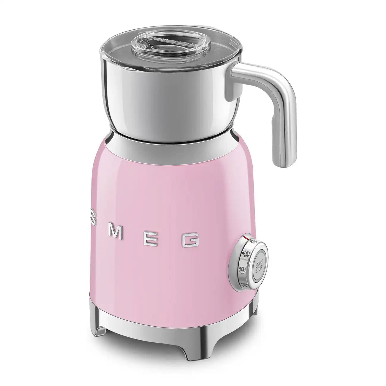 Retro-Style Milk Frother (20 oz) - Pink