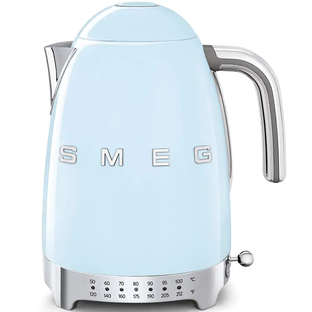 Retro-Style Electric Kettle (7 Cups) - Pastel Blue