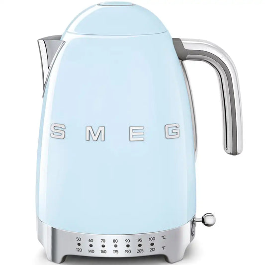 Retro-Style Electric Kettle (7 Cups) - Pastel Blue