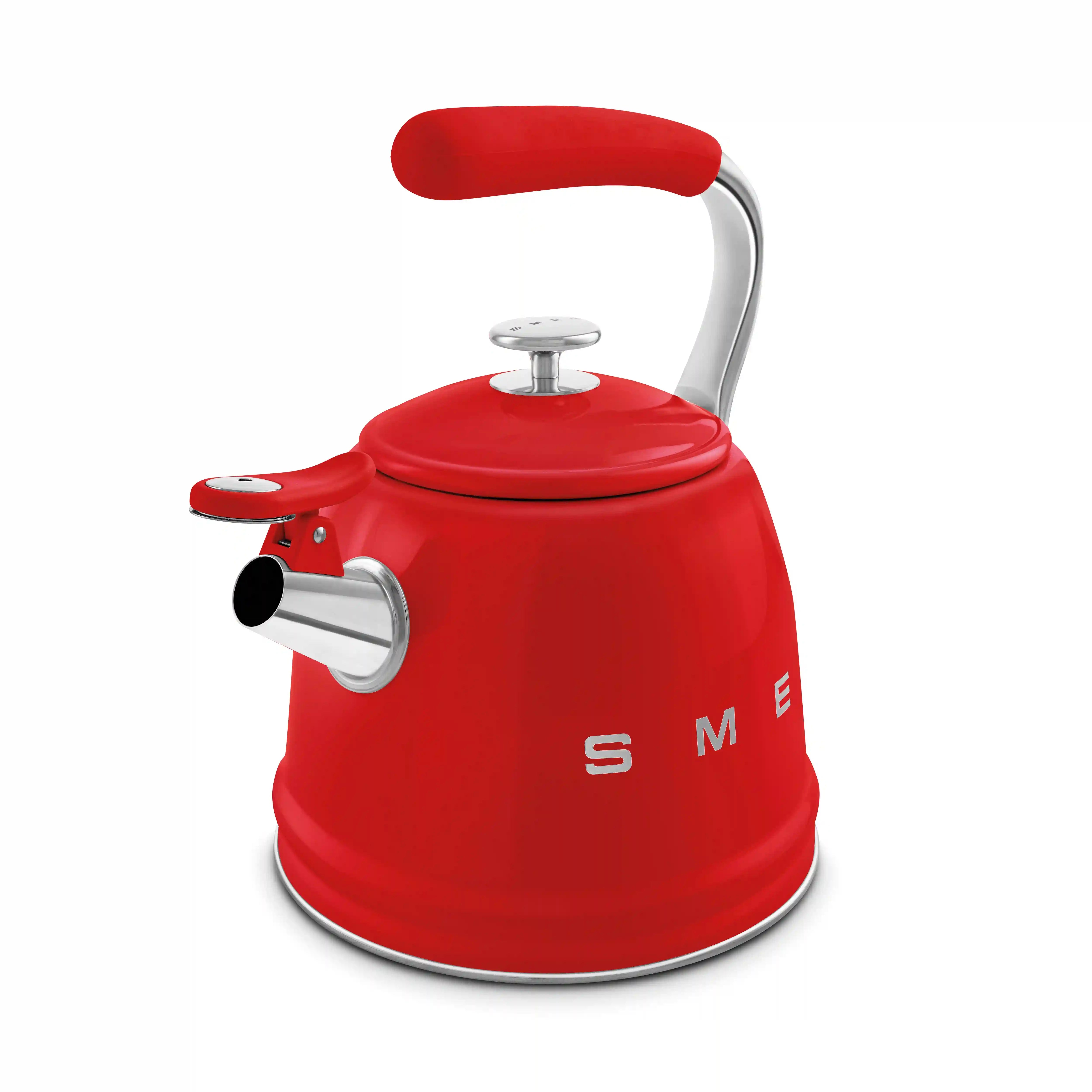 Whistling Kettle (10 Cup) - Retro-Style Red