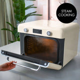 Countertop Combi Oven with Air Fry & Steam - Retro-Style Cream