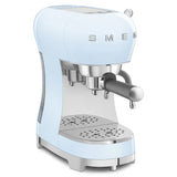 Retro-Style Manual Espresso Machine - Pastel Blue