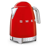 Retro-Style Electric Kettle (7 Cups) - Red