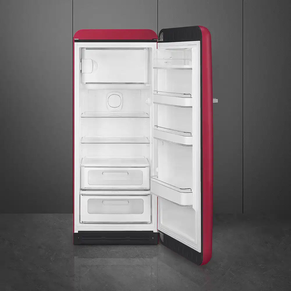 Retro-Style Refrigerator (9.5 cu ft, Right Hinge) - Ruby Red Matte