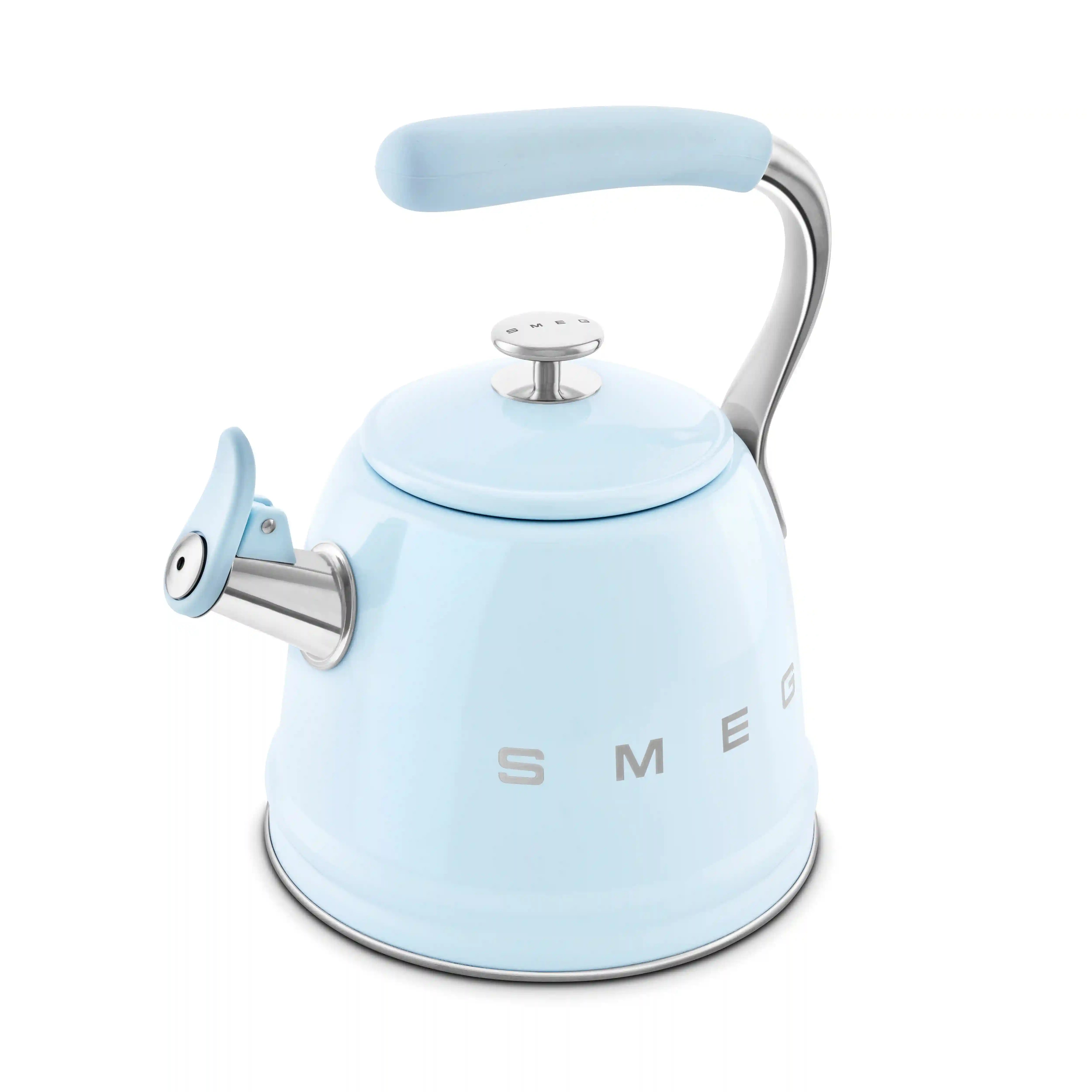 Whistling Kettle (10 Cup) - Retro-Style Pastel Blue