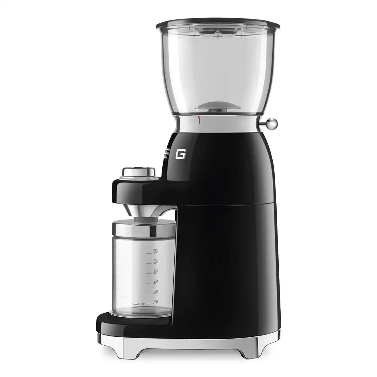Conical Burr Coffee Grinder - Retro-Style Black