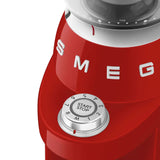 Multipurpose Conical Burr Coffee Grinder – Retro-Style Red