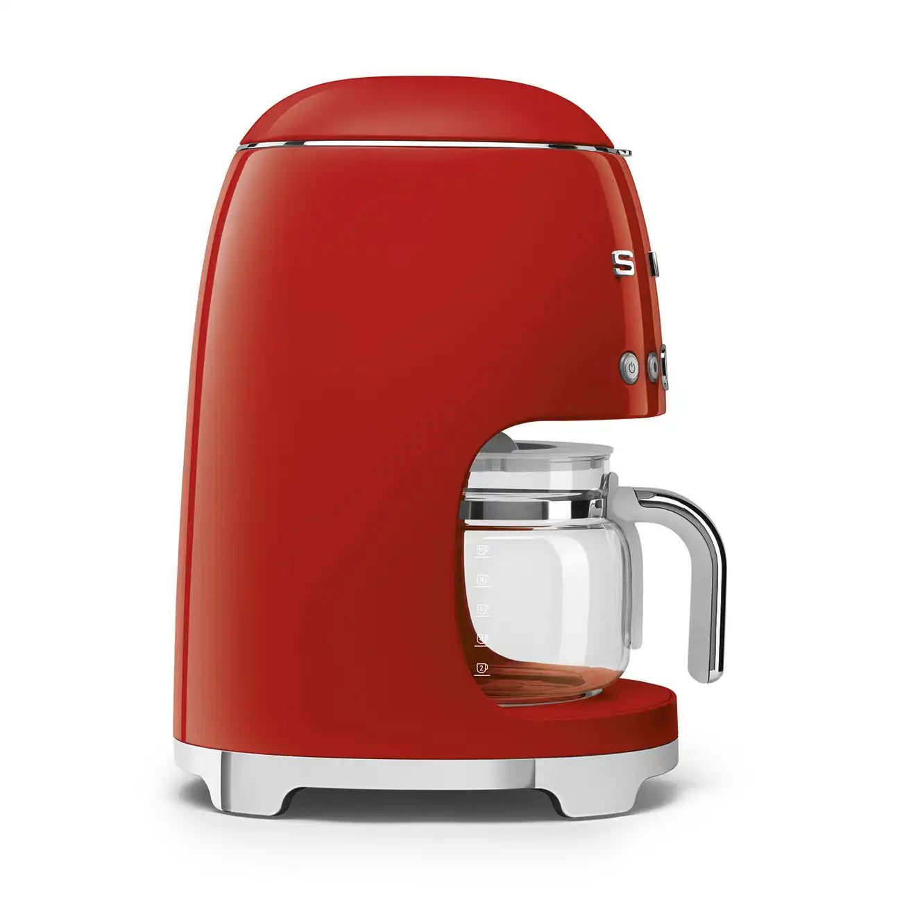 Retro-Style Drip Coffee Machine (10 Cups) - Red