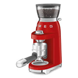 Multipurpose Conical Burr Coffee Grinder – Retro-Style Red