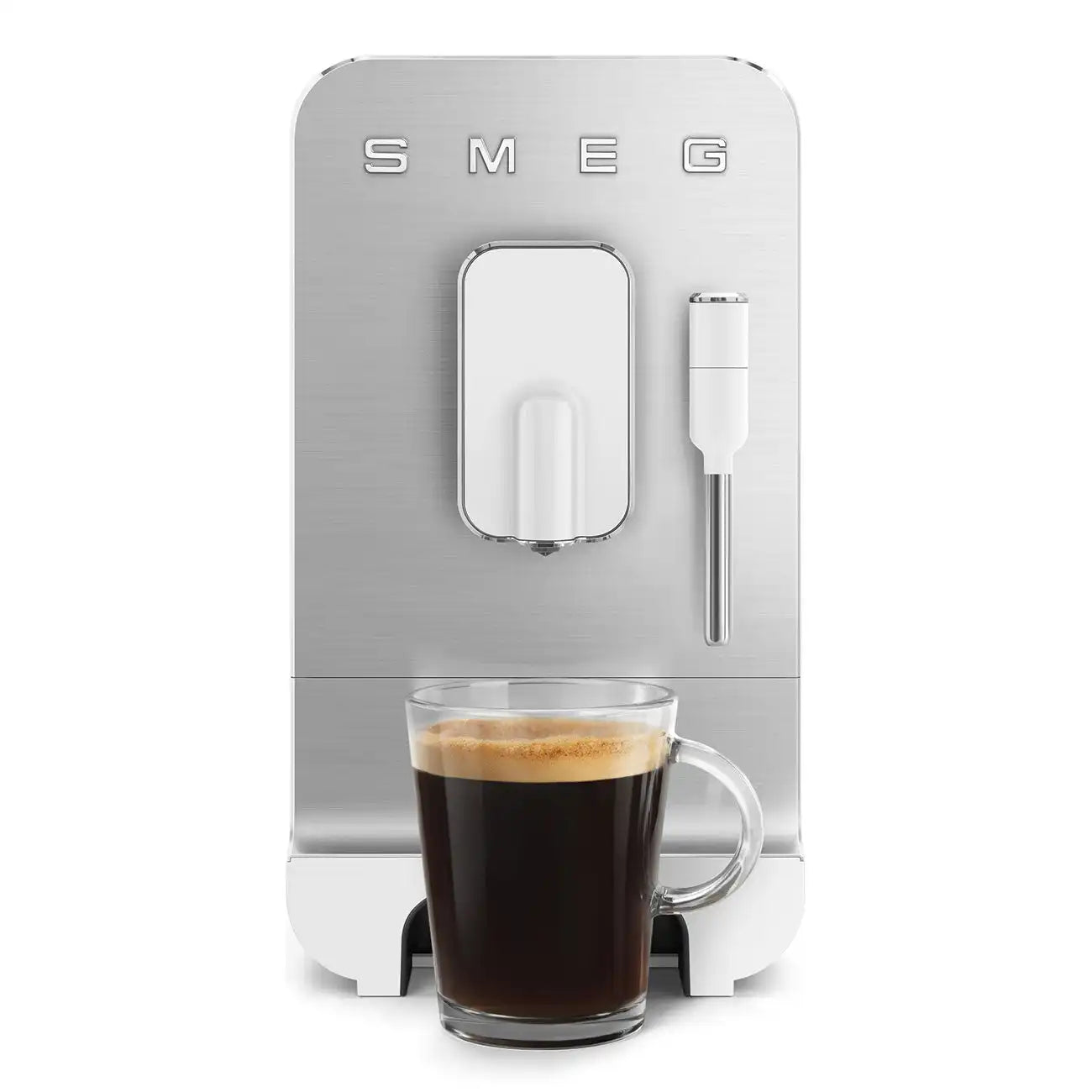 Fully Automatic Espresso Machine with Steam Wand - Matte White