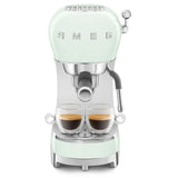 Retro-Style Manual Espresso Machine - Pastel Green