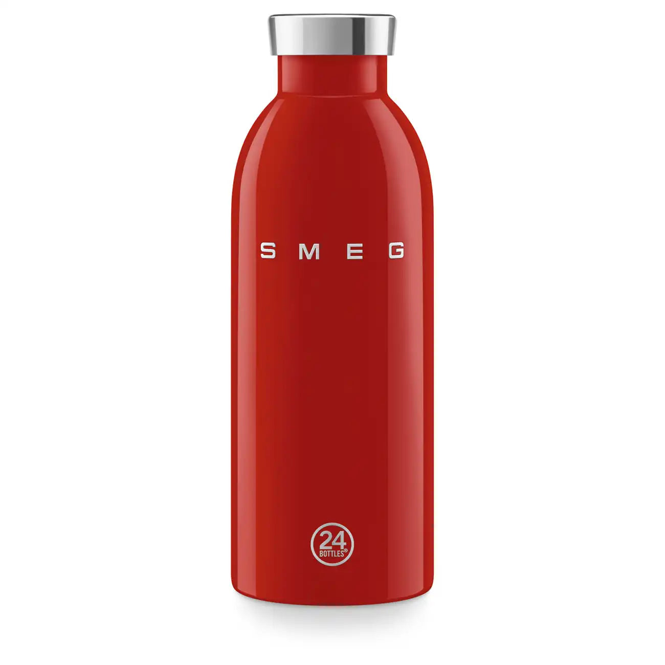 SMEG x 24Bottles® Insulated Stainless Steel Bottle (17 oz) - Red